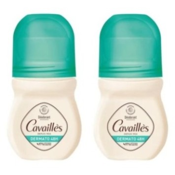CAVAILLÈS DERMATO DÉODORANT 48H ROLL‑ON PEAUX SENSIBLES 2×50ML
