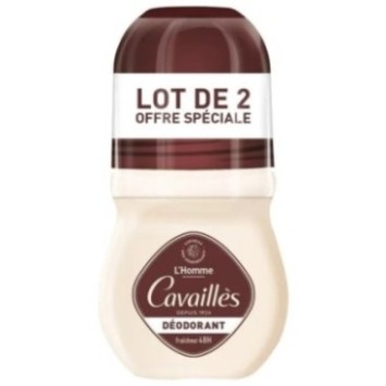 Cavaillès  Déodorant Fraîcheur 48H Roll-On Peaux Sensibles 2x50ml