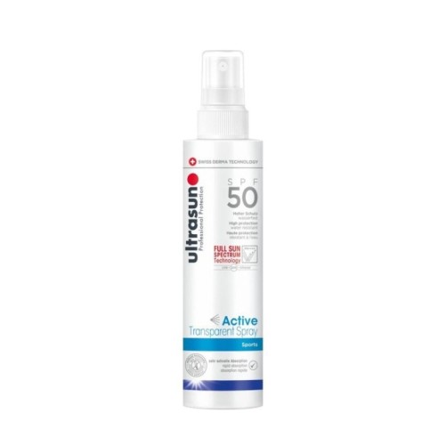 ULTRASUN ACTIVE TRANSPARENT SPRAY SPF50 SPORTS 150ML