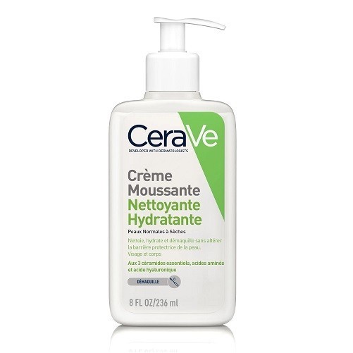 CERAVE CRÈME MOUSSANTE NETTOYANTE HYDRATANTE 236 ML