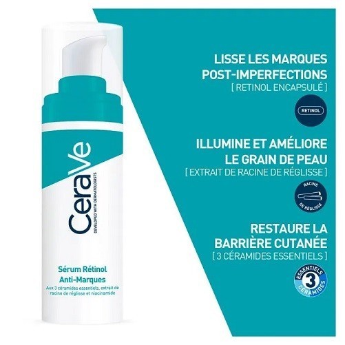 CERAVE SÉRUM RÉTINOL ANTI-MARQUES