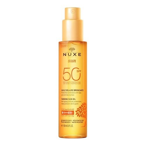 NUXE SUN HUILE SOLAIRE BRONZANTE SPF50
