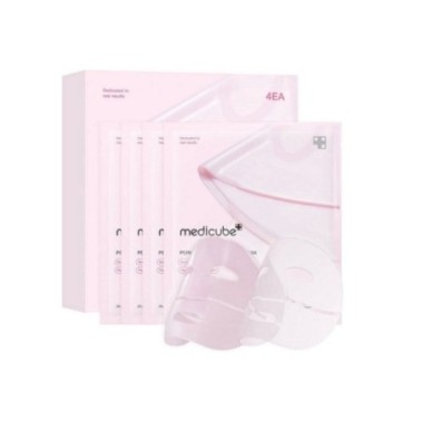 MEDICUBE BOÎTE DE MASQUE EN GEL DE COLLAGÈNE ROSE PDRN