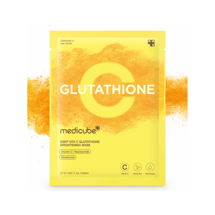MEDICUBE MASQUE ÉCLAIRCISSANT AU GLUTATHION DEEP VITA C