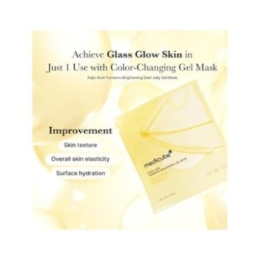 MEDICUBE MASQUE GEL ÉCLAIRCISSANT AU CURCUMA ET À L'ACIDE KOJIQUE