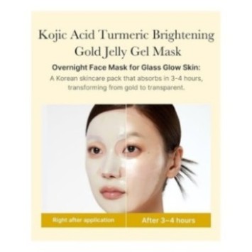 MEDICUBE MASQUE GEL ÉCLAIRCISSANT AU CURCUMA ET À L'ACIDE KOJIQUE