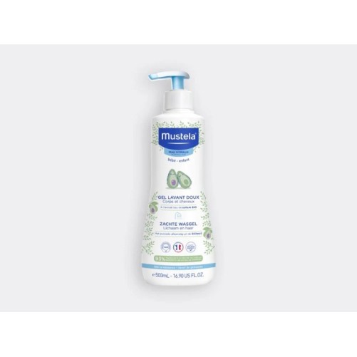 MUSTELA GEL LAVANT DOUX BÉBÉ À L'AVOCAT BIO 500ML