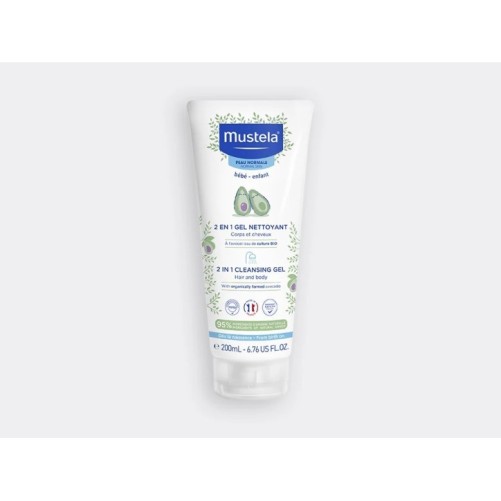 MUSTELA GEL NETTOYANT 2 EN 1 BÉBÉ À L'AVOCAT BIO