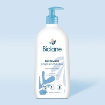 BIOLANE GEL LAVANT CORPS ET CHEVEUX 2 EN 1 350ML