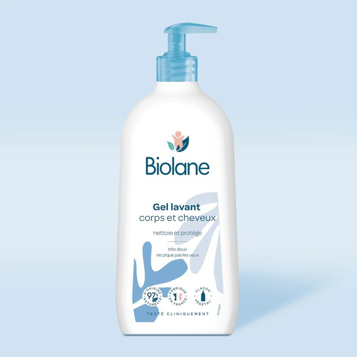 BIOLANE GEL LAVANT CORPS ET CHEVEUX 2 EN 1 350ML