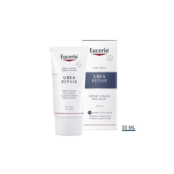 EUCERIN UREAREPAIR CRÈME VISAGE 5 % D’URÉE 50 ML