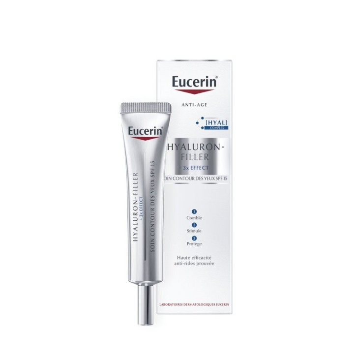 EUCERIN HYALURON-FILLER 3X EFFECT CONTOUR DES YEUX SPF15 15ML