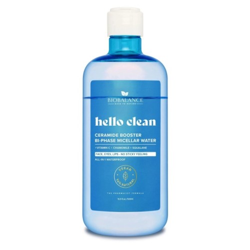 BIOBALANCE HELLO CLEAN BOOSTER DE CÉRAMIDE EAU MICELLAIRE BIPHASEE 500ML