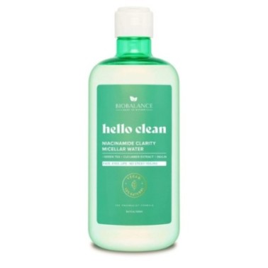 BIOBALANCE HELLO CLEAN NIACINAMIDE EAU MICELLAIRE CLARTÉ 500ML BIOBALANCE HELLO CLEAN NIACINAMIDE EAU MICELLAIRE CLARTÉ 500ML
