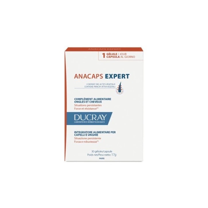 DUCRAY ANACAPS EXPERT CHUTE DE CHEVEUX CHRONIQUE 30 GÉLULES