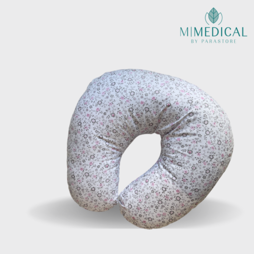 COUSSIN D'ALLAITEMENT MOTIFS FLEURIE MATIÈRE: OUATE