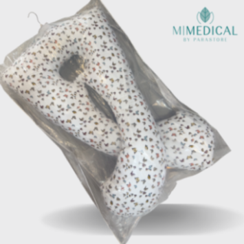 COUSSIN DE GROSSESSE MOTIFS PAPILLONS MATIÈRE: OUATE