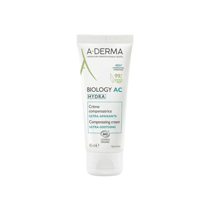 A-DERMA BIOLOGY AC HYDRA CREME COMPENSATRICE ULTRA APAISANTE 40ML