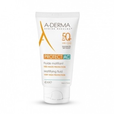 A-DERMA PROTECT AC FLUIDE MATIFIANT SPF50+ 40ML