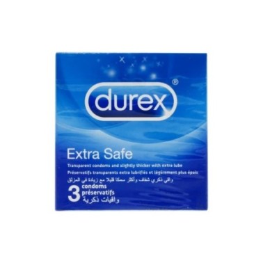 DUREX PRESERVATIF EXTRA SAFE BT 3 DUREX PRESERVATIF EXTRA SAFE BT 3