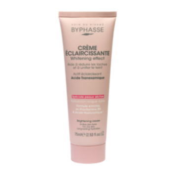 BYPHASSE CREME VISAGE ECLAIRCISSANTE WHITENING EFFECT SPECIALE PEAUX SECHES 75ML