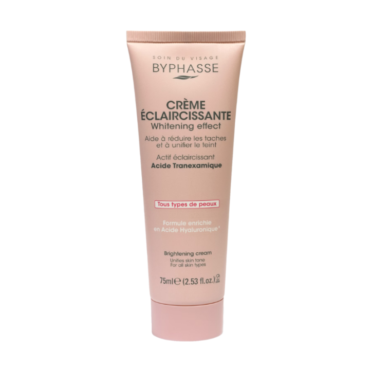 BYPHASSE CREME VISAGE ECLAIRCISSANTE WHITENING EFFECT TOUS TYPES DE PEAUX 75ML