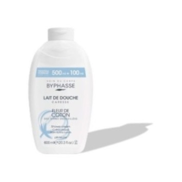BYPHASSE LAIT DE DOUCHE CARESSE FLEUR DE COTON 600ML