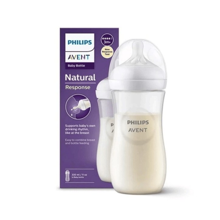 AVENT NATURAL RESPONSE BIBERON ANTI COLIQUE 3M+ 330ML SCY906/01