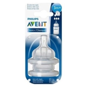 AVENT 2 TETINES 3M+ SCF633/27