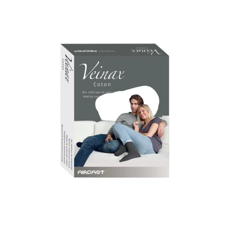 VEINAX HOMME CHAUSSETTE DE CONTENTION COTON CLASSE 2