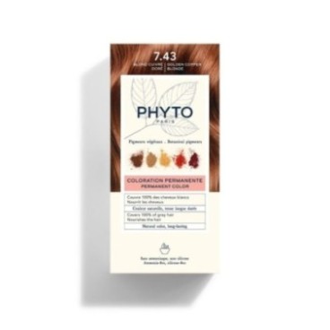 PHYTO COLORATION PHYTO 7.43 BLOND CUIVRÉ DORÉ