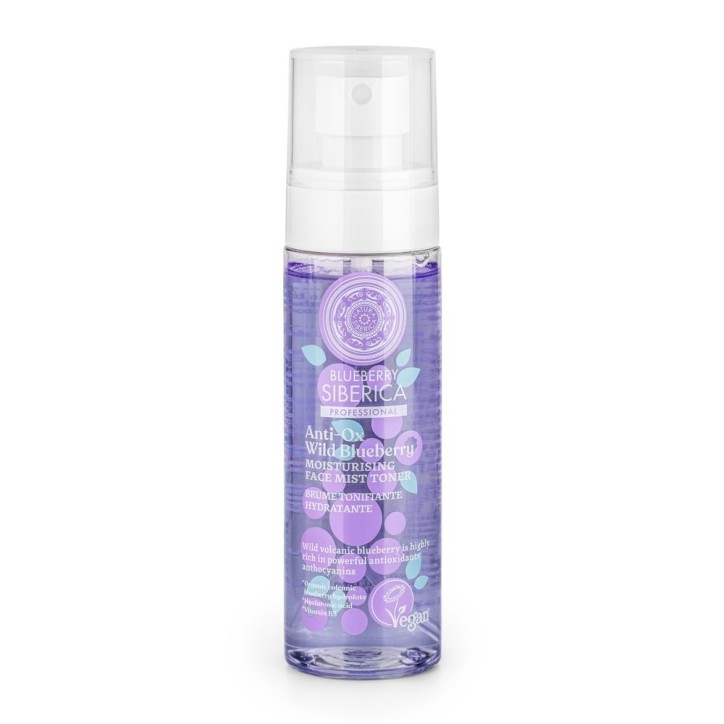NATURA SIBERICA BLUEBERRY PROFESSIONAL ANTI OX WILD BLUEBERRYBRUME TONIFIANTE HYDRATANTE 100ML