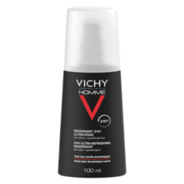 VICHY HOMME DEODORANT ULTRA-FRAIS 24H VAPORISATEUR 100ML