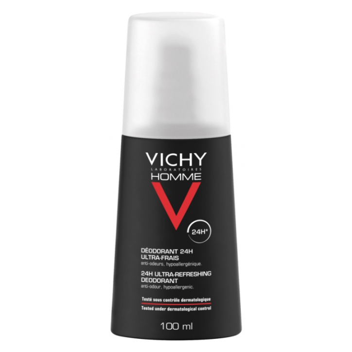 VICHY HOMME DEODORANT ULTRA-FRAIS 24H VAPORISATEUR 100ML
