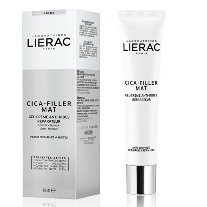LIERAC CICA-FILLER GEL-CREME MAT ANTI-RIDES REPARATEUR 40ML
