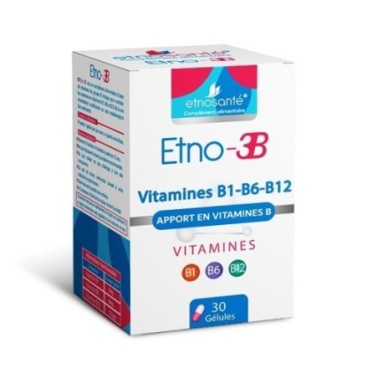 ETNOSANTE ETNO-3B APPORT EN VITAMINES B 30 GELULES ETNOSANTE ETNO-3B APPORT EN VITAMINES B 30 GELULES