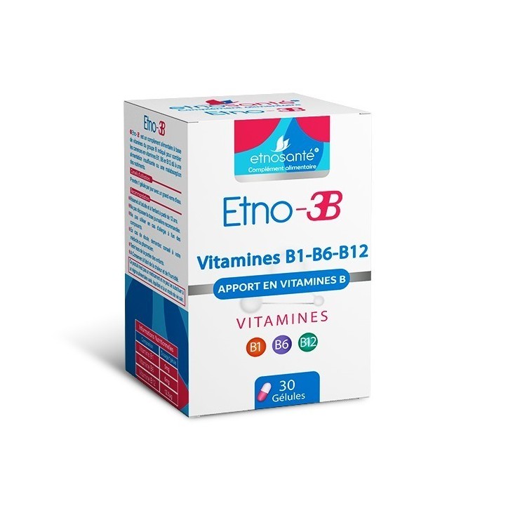 ETNOSANTE ETNO-3B APPORT EN VITAMINES B 30 GELULES