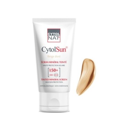 CYTOLNAT CYTOLSUN ECRAN SPF50+ TEINTE BEIGE DORE CYTOLNAT CYTOLSUN ECRAN SPF50+ TEINTE BEIGE DORE