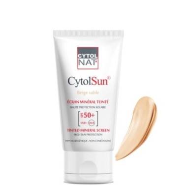 CYTOL CYTOLNAT CYTOLSUN ECRAN SPF50+ TEINTE BEIGE SABLE CYTOL CYTOLNAT CYTOLSUN ECRAN SPF50+ TEINTE BEIGE SABLE