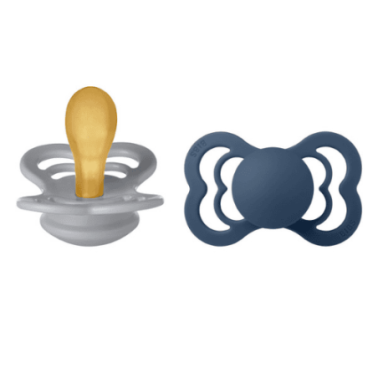 BIBS 2 SUCETTES CLOUD STEEL BLUE SIZE 2 BIBS 2 SUCETTES CLOUD STEEL BLUE SIZE 2