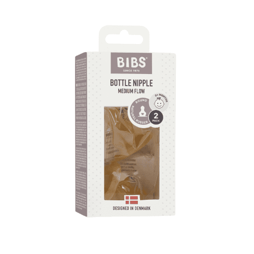 BIBS BOTTLE NIPPLE TETINES MEDIUM FLOW LOT DE 2