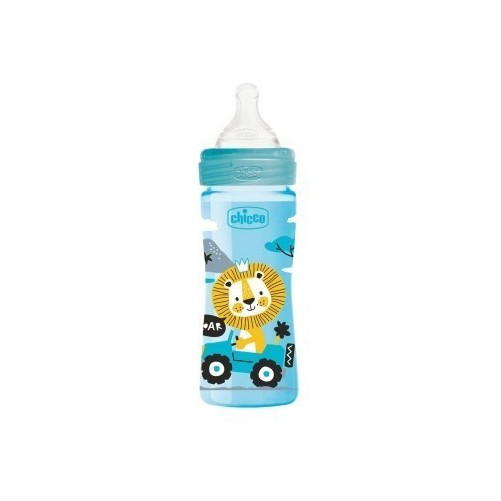 CHICCO BIBERON WELL BEING EN POLYPROPYLENE 250 ML FLUX MOYEN 2M+