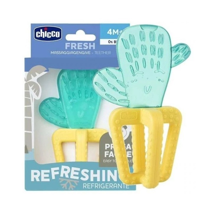 CHICCO ANNEAU DE DENTITION RÉFRIGERANT AVEC EAU CACTUS 4M+