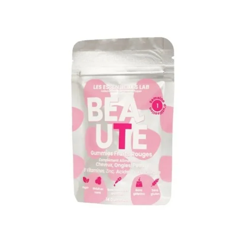LES ESSENTIELLES LAB BEAUTE GUMMIES FRUITS ROUGES 14 GUMMIES