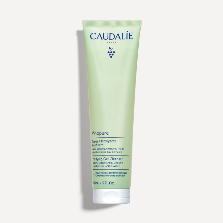 CAUDALIE VINOPURE GELÉE NETTOYANTE À L’ACIDE SALICYLIQUE PURIFIANTE – 150 ML