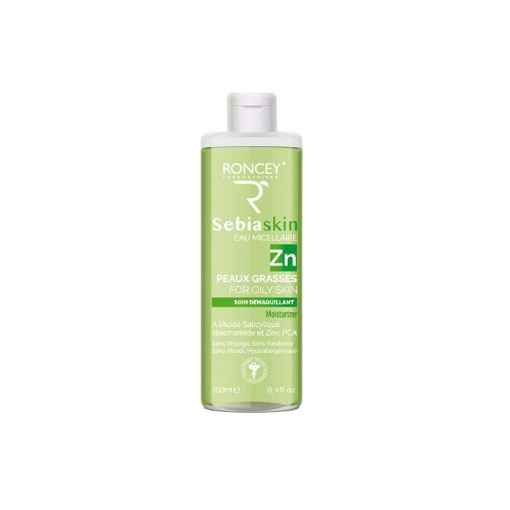 RONCEY EAU MICELLAIRE SEBIASKIN POUR PEAU GRASSE 250ML
