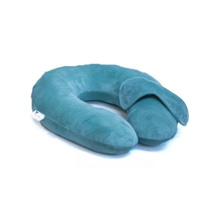 COUSSIN DE VOYAGE BLEU VERT