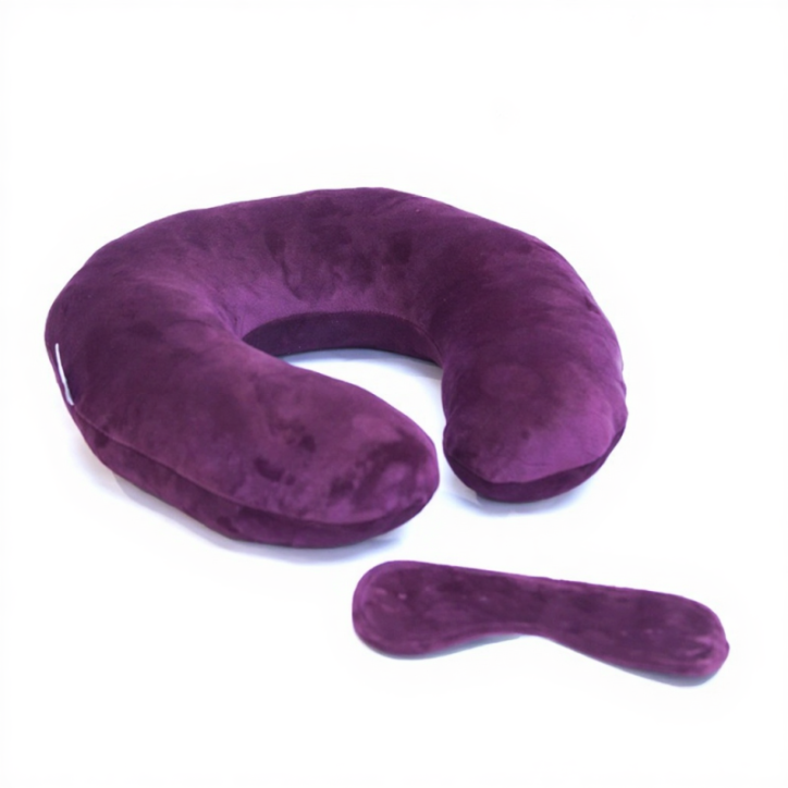 COUSSIN DE VOYAGE AUBERGINE