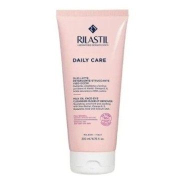 RILASTIL DAILY CARE MILK OIL FACE EYE CLEANSER MAKE UP REMOVER 200 ML