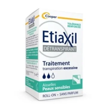ETIAXIL DÉTRANSPIRANT PEAUX SENSIBLES AISSELLES ROLL ON 15ML